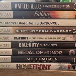 Xbox 360 Games, $10 Each - 2 for $25 - All Of Them $60 or best Offer.