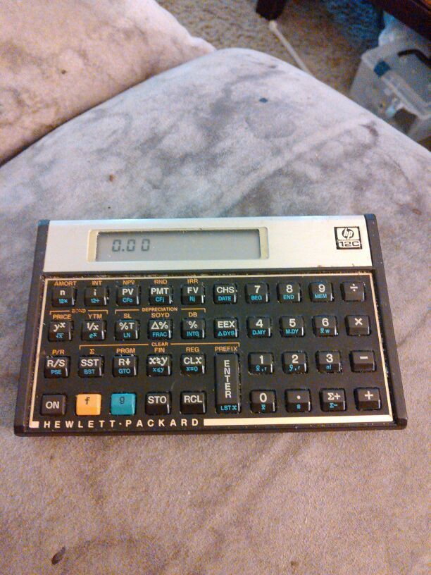 Hp 12c calculator