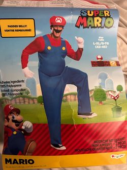 Super Mario Deluxe Adult Costume Size L-XL