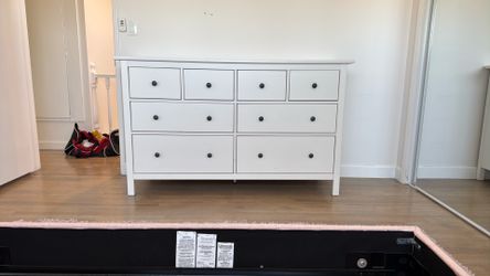 White Dresser and night stand
