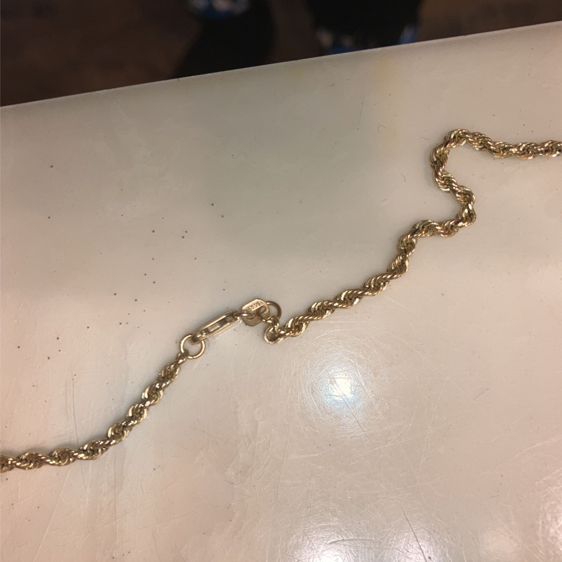14kt Good Rope Chain Broken But Fixable for Sale in San Diego, CA OfferUp
