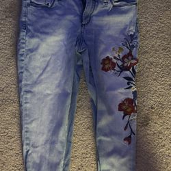 floral pattern pants 