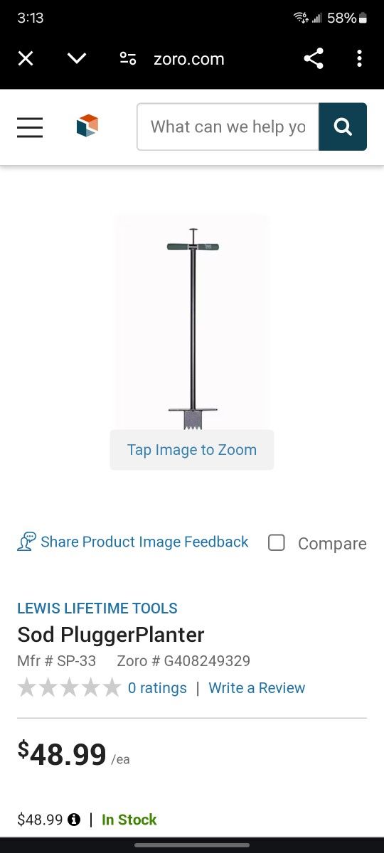Sod Plug Cutter