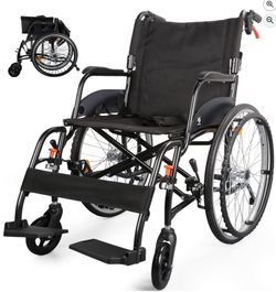 Wheelchairs for Adults with Swing-Away footrests and Anti Tipper up to 264lbs 