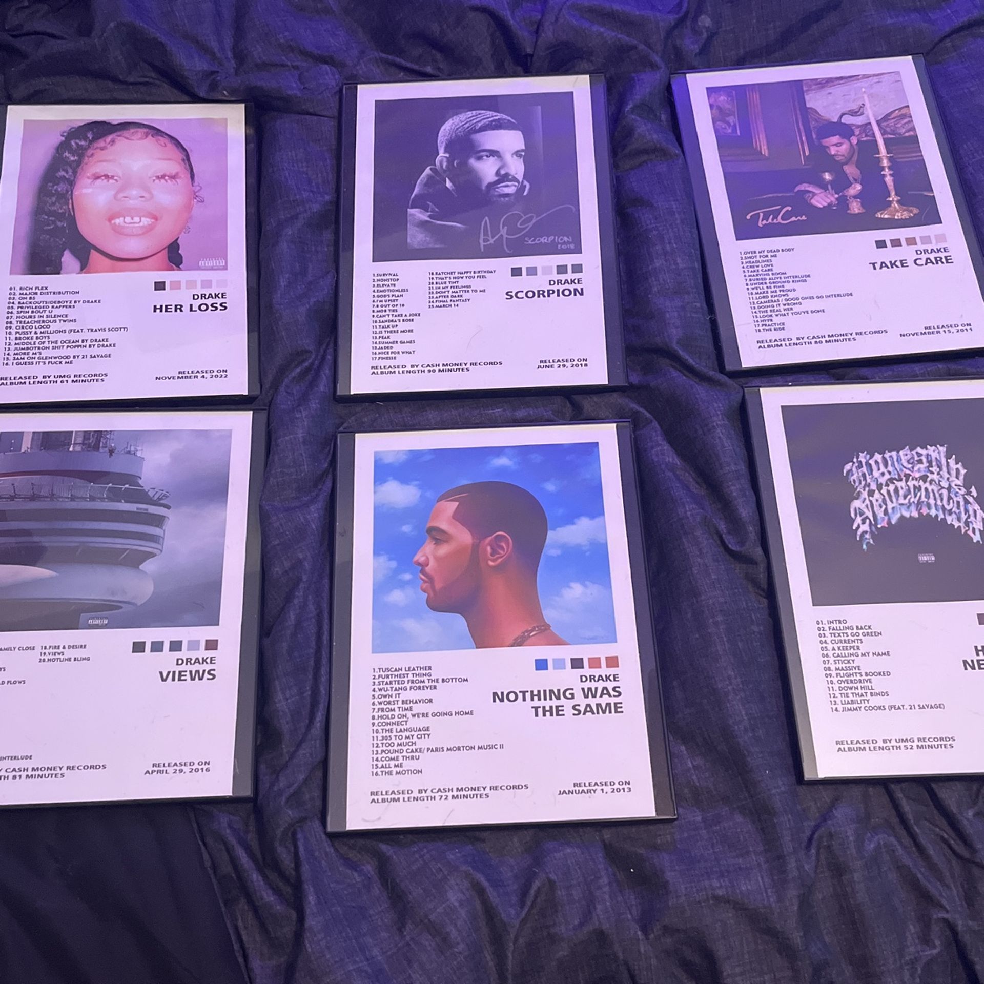 Framed Drake Album