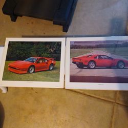 14 car Posters and 1 Ferrari Calendar $7 each