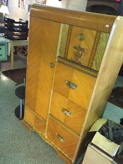 Antique Chiffarobe armoire cedar