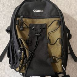 Canon Branded Camera Backpack With Lens And Camera Body Slots