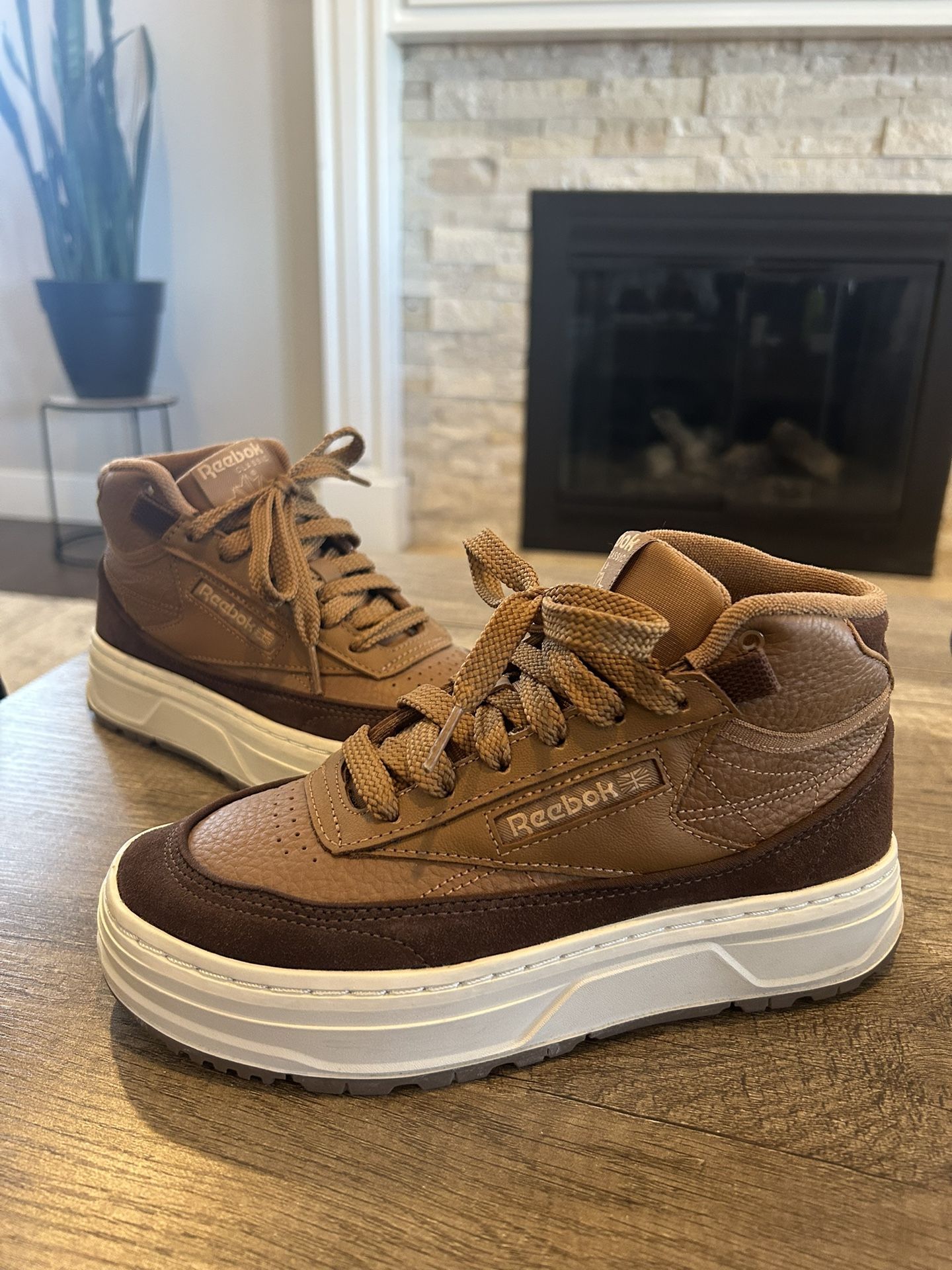 Brown Reebok Sneakers US 6 Women