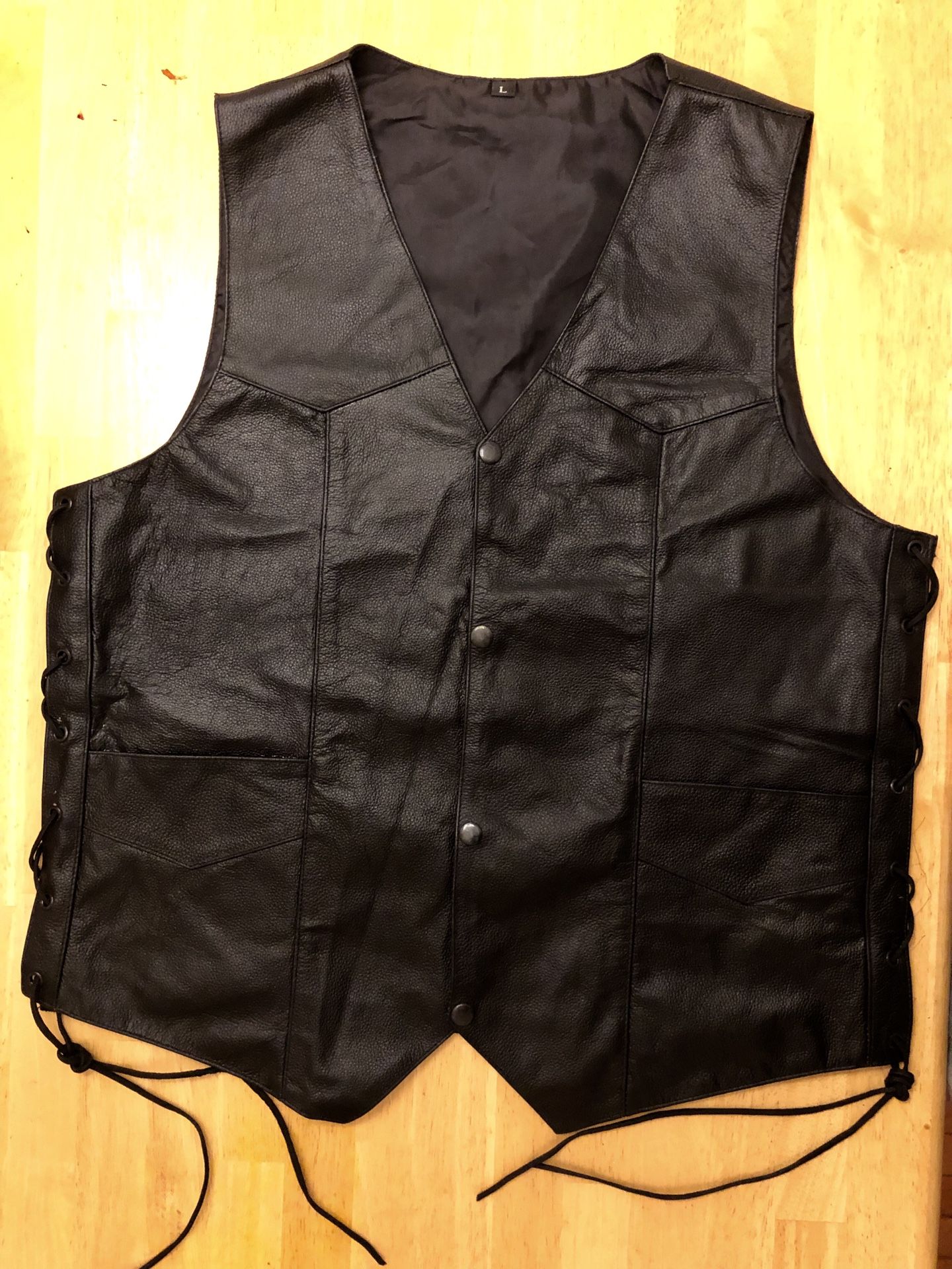 Motorcycle jacket club vest .vest