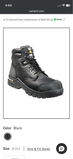 **NEW** Cardhardt 10.5 Boot Steal Toe