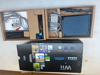 Nintendo Wii Black Console Bundle with Box