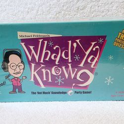  Whad' Ya Know Party Game And Bobble Head Trivia Quiz Brand New In Box