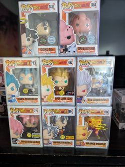 Dragon Ball Chase and signed Funko