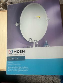 New Moen bathroom 26 inch mirror sells at Lowe’s for $84. I am selling for $40.