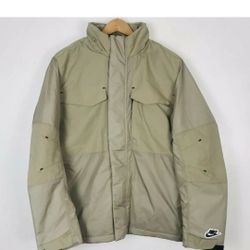 Nike Sportswear M65 Tech Pack Fill Thermore Full Zip CV5562-342 Men Sz M Stone