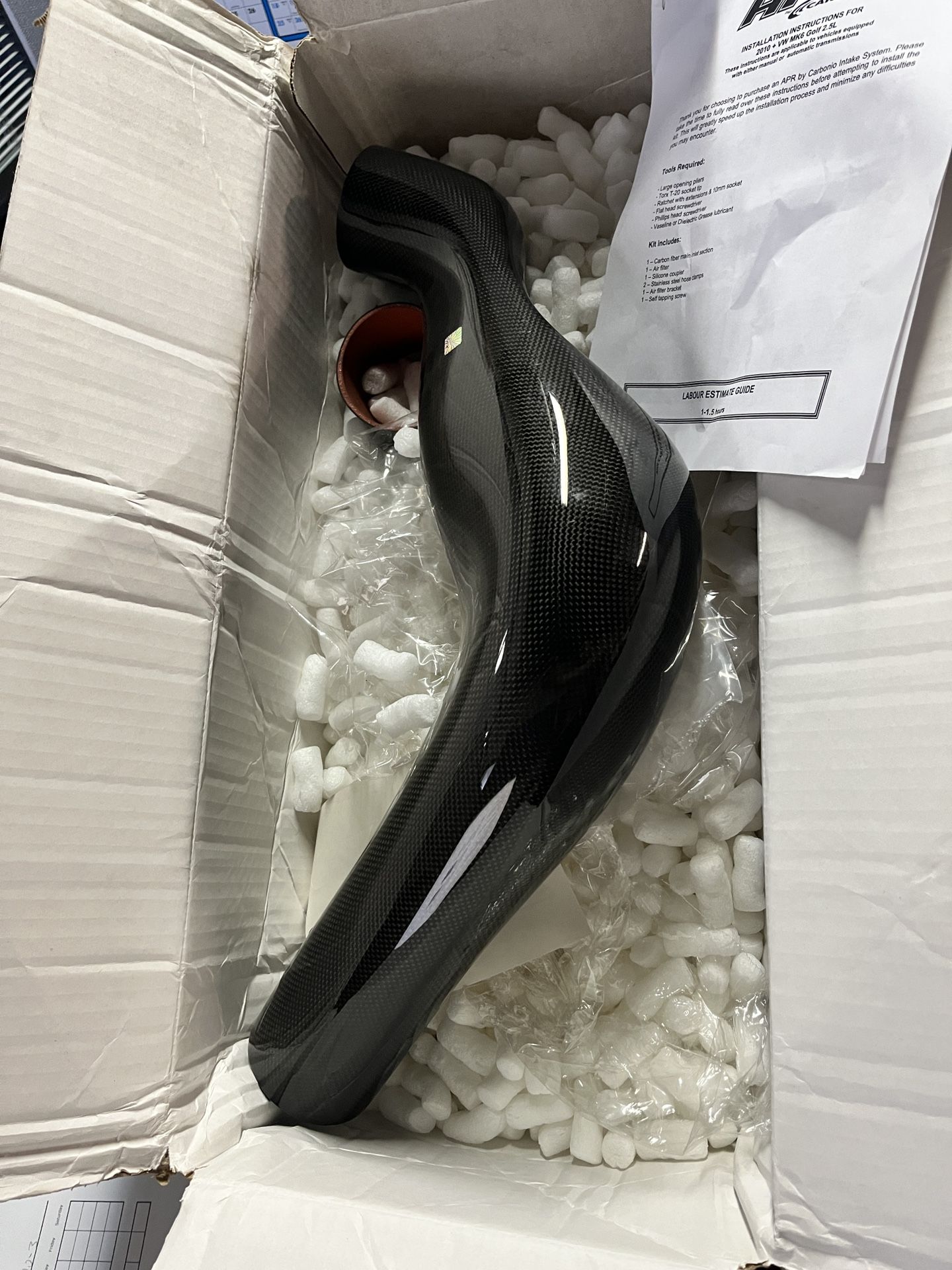 APR Volkswagen MK6 Golf 2.5L Cold Air Intake - Brand New in Box Performance Intake System | No Air Filter Included | Fits 2010 2.5L Engines | Never Us