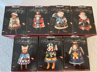 Christmas ceramic ornaments