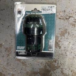 Gear Drive Sprinkler Unopened. Must Pickup