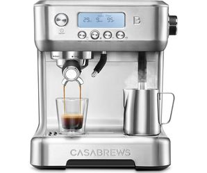 CASABREWS Neutron Pro Espresso Machine with Dual Boiler, 20 Bar Espresso Maker with Milk Frother 