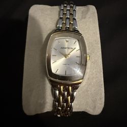 Armitron Women's 75/5195 Diamond Accented Bracelet Watch 75/5195SVTT Two Tone