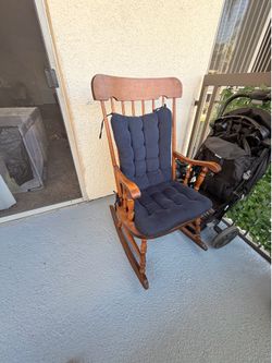 Wooden rocking chair