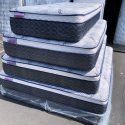 Queen Bamboo Plush Comfort Europillow Top 12inch Matres!!