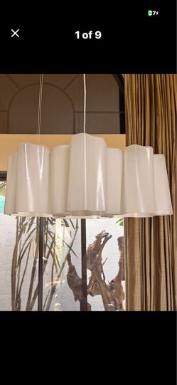 Artemide Logical Mini Quadruple Nested Ceiling Lamp, White Glass Shade