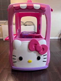 hello kitty 12 volts eats and treats drivable truck