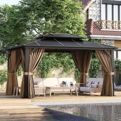 GAZEBO 12x10 with Double Polycarbonate Roof