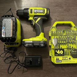 Ryobi One+ Drill with Accessories