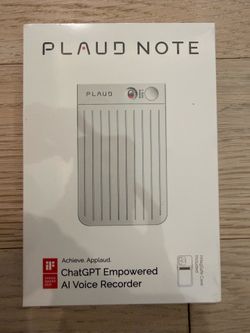 NEW SEALED PLAUD NOTE AI Voice Recorder (64GB Silver) – ChatGPT Powered