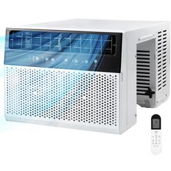 12000BTU U-Shaped Window Air Conditioner,AC Window Unit Cools up tp 550 Sq.Ft, 3-in-1 Air Condtioner Unit with Full Window View,Energy-saving,6 Modes,