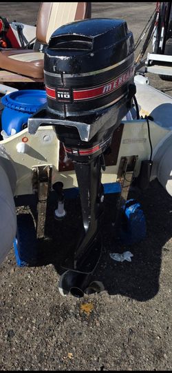 1969 mercury 9.8hp 110 2 stroke short shaft outboard motor.  Boat engine