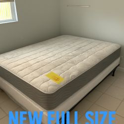 New Full Mattress And Box Spring 2 Pc Bed Frame Is Not Included 