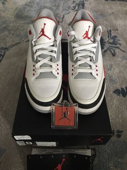 Nike Air Jordan 3 Fire Red size 9 DS 225