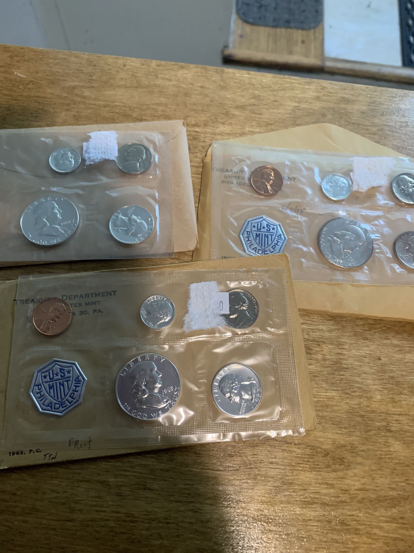 Silver Proof Sets 1961 , 1963 And 1964