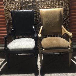 Vintage Thomasville  Carved Wood Lion Arm Chair