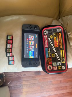Nintendo Switch with Games and Case