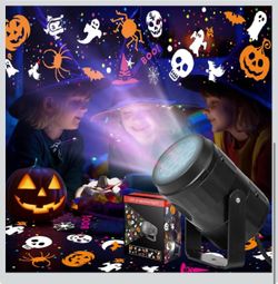 Halloween Projector Lights Outdoor/Indoor, Led Lights Projector for Halloween Decorations, Holiday Projector for Halloween Party,Newly Upgraded Hallow