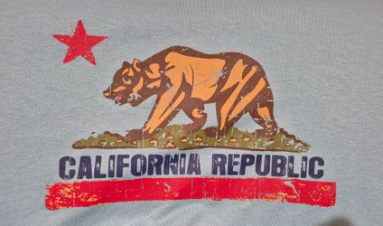 XL blue California Republic Graphic T-Shirt (Skokie)