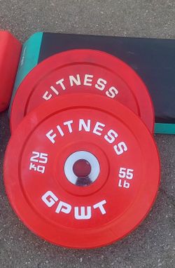 55lb/25kg Colored Bumper Plate pair