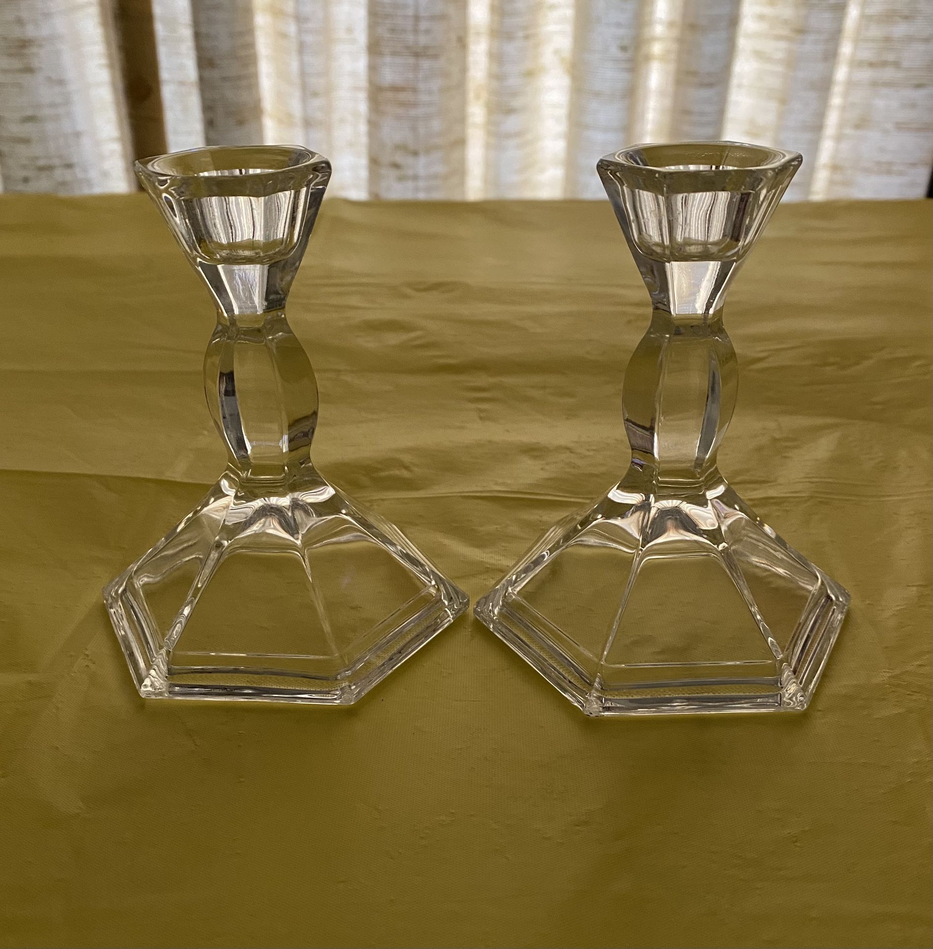 Michael C Fina Pillar Candle Holders