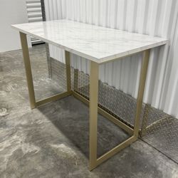White Marble Desk