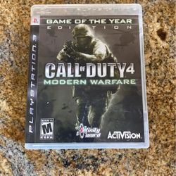 Call of Duty 4: Modern Warfare GOTY Edition - (PS3, 2008) 