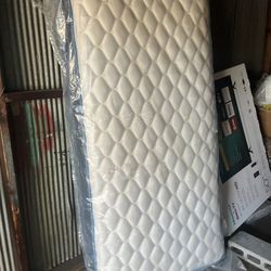 Twin side new bed and base