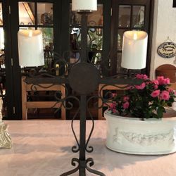 Vintage Mexico Handmade Iron Cross Centerpiece