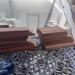 66 Pieces Of Mahogany Wood Veneers - New Unfinished Wood