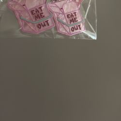 Eat Me Out Takeout Fashion Earrings Halloween Festival Rave
