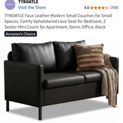 leather couch for compact spaces